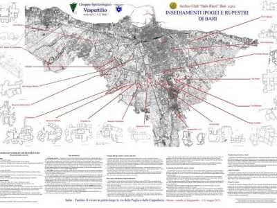 La mappa degli ipogei di Bari